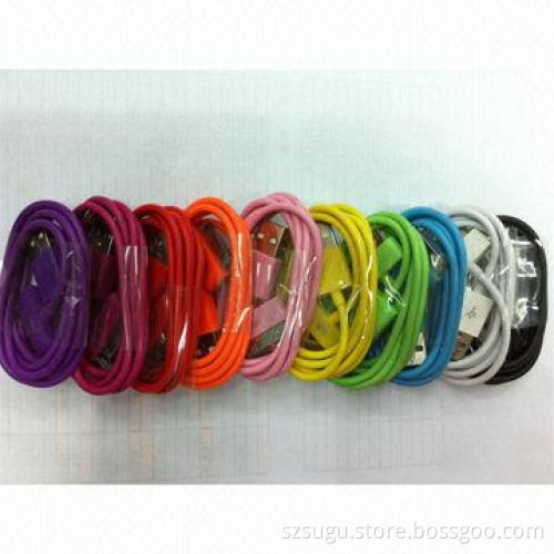 2014 Good design colorful USB data cable for Samsung, HTC, Nokia